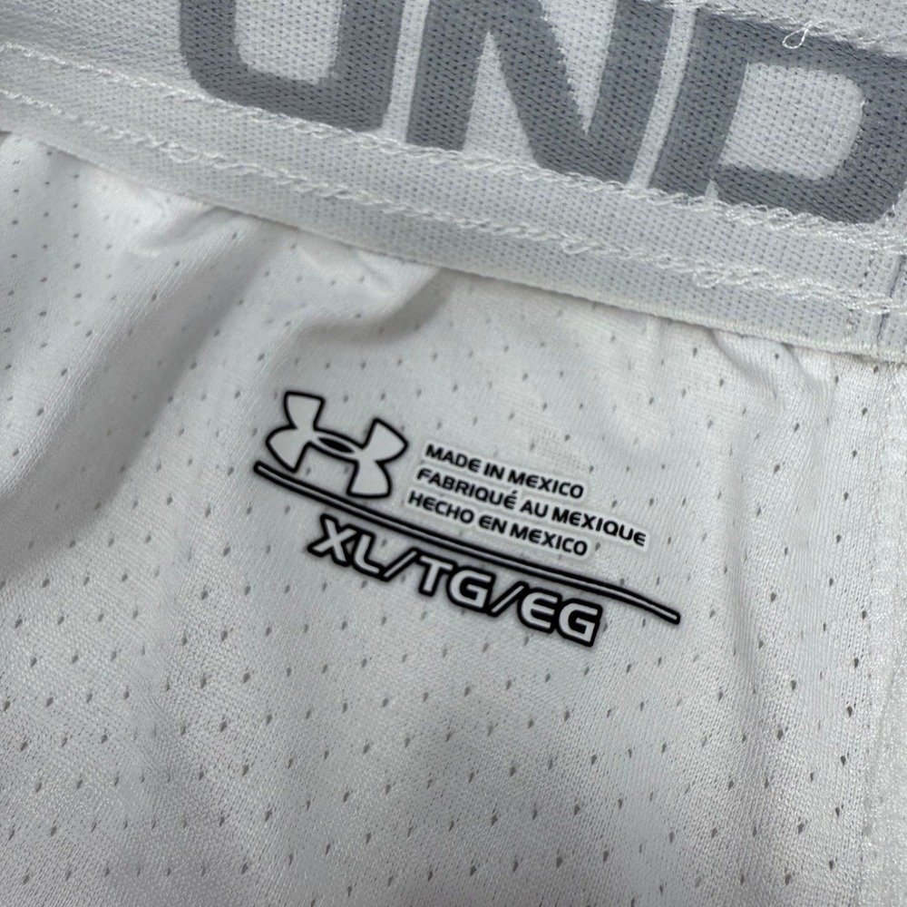 Under Armour South Carolina Gamecocks Men XL White Mesh Athletic Training Shorts - Picture 4 of 7